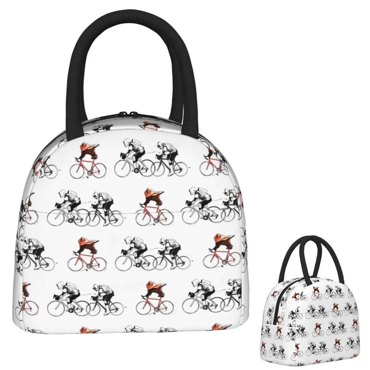 

Ewok Bicycle Chase Классические сумки для обеда Изолированная коробка для бенто Водонепроницаемая сумка для обеда Многоразовые сумки для пикника Термосумка для женщин