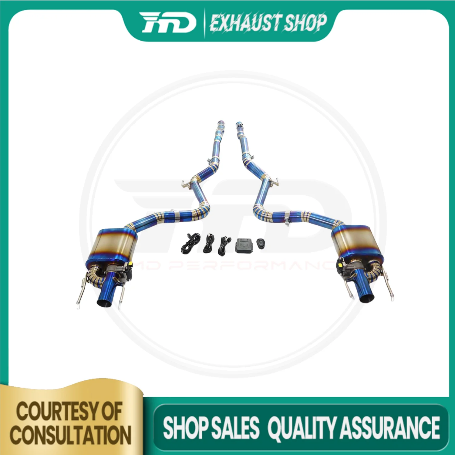 

High Quality Catback For Mercedes Benz S600 W221 Titanium Electronic Valve Muffler Exhaust System Non-destructive HMD