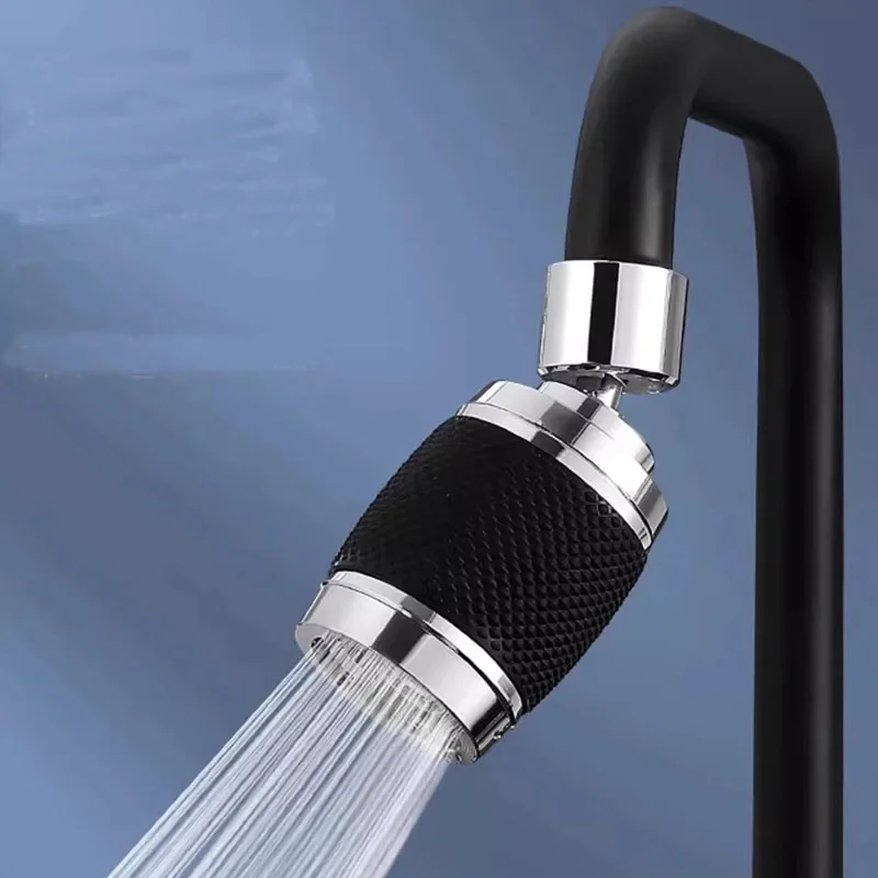 360° Rotatable Faucet Filter Nozzle, 3 Water Outlet Modes Kitchen Tap Aerator, Space Aluminum Anti-rust Water Saving Spout