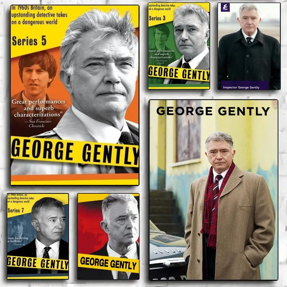 tv series I-Inspector George Gently-Y Poster Minimalist Wall Sticker for Cafe Office Bar Home Decor and Gift