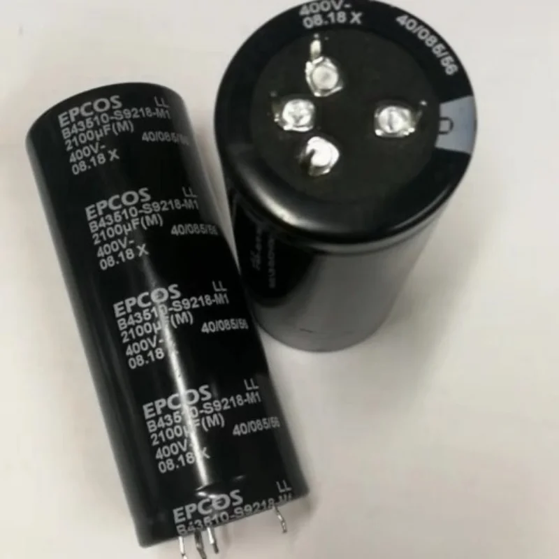 New electrolytic capacitor b43510-s9218-m1400v2100uf 40X100 German EPCOS 4 feet