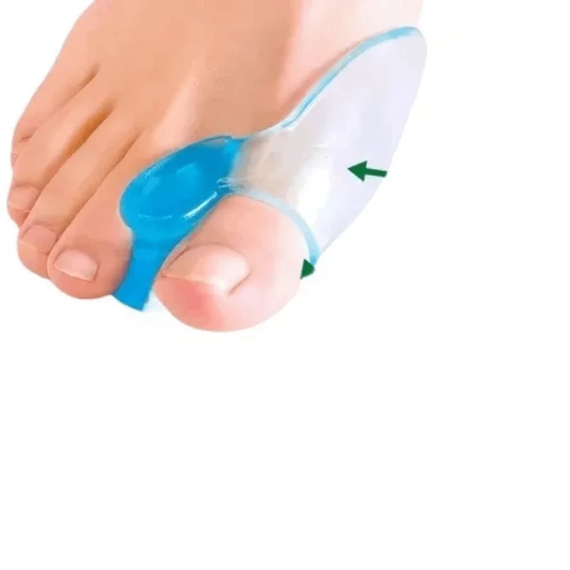 1/5Pairs Silicone Toe Splitter Correction Device Hallux Valgus Large Foot Bone Separation Toe Sleeve Toe Splitter Manicure Tool