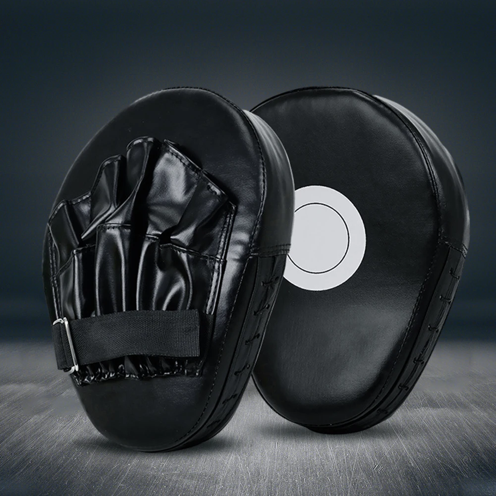 Curved Boxing Hand Target PU Leather Curved Punching Mitts Breathable Focus Mitts Boxing Focus Pad for Martial Arts Training