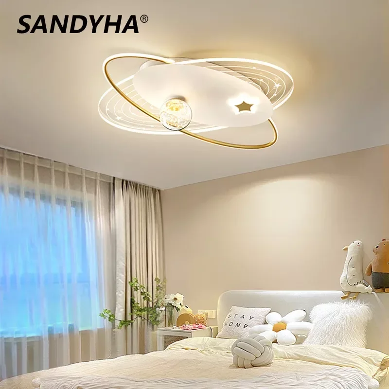 

SANDYHA Nordic Led Ceiling Lights for Bedroom Home Decor Dining Kids Room Lamp Home Decor Para Hogar Lampara Techo Chandeliers