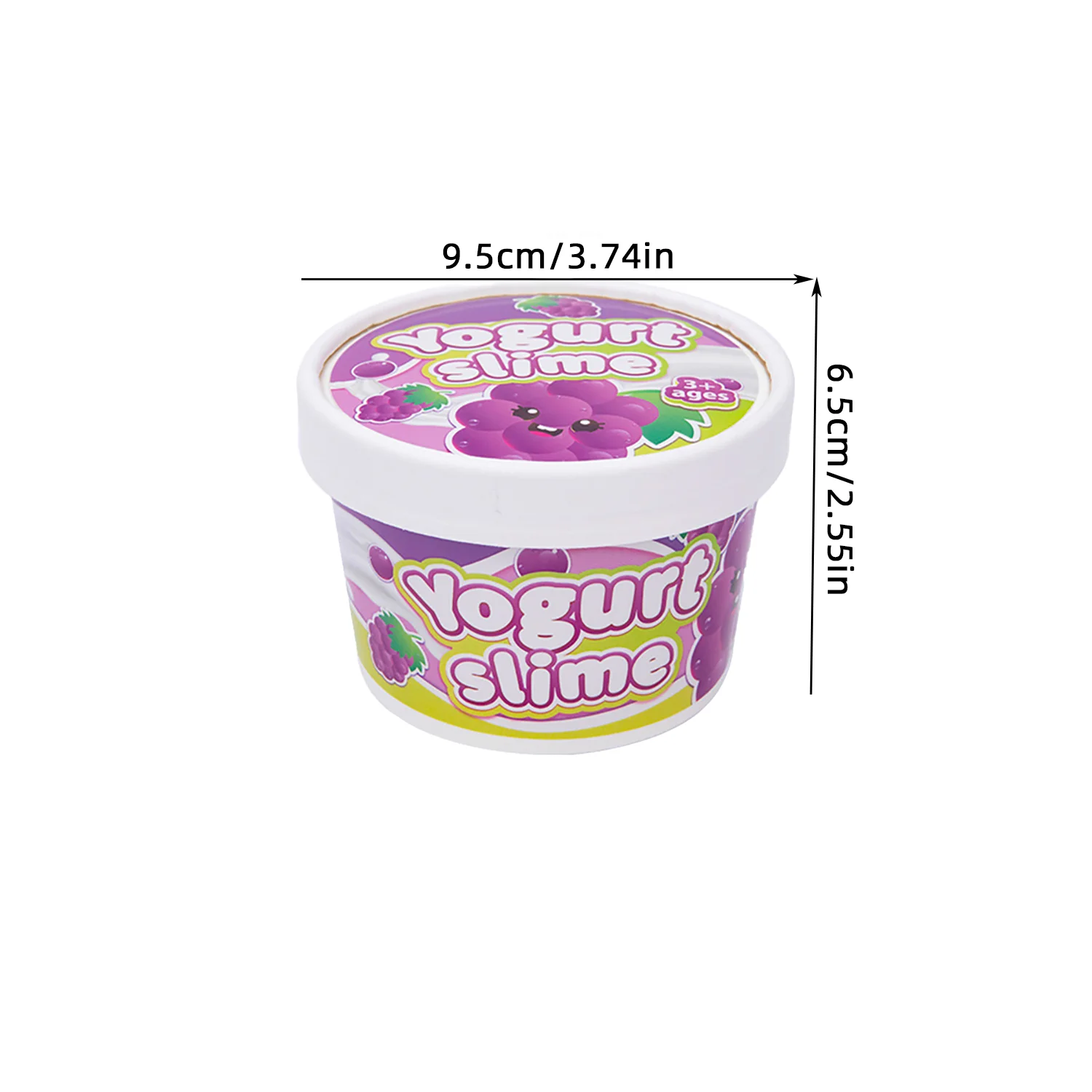 Fruit grape slime, crystal mud, fruit flavored cream clay, DIY dessert handmade toy, creative cultivation of hands-on ability