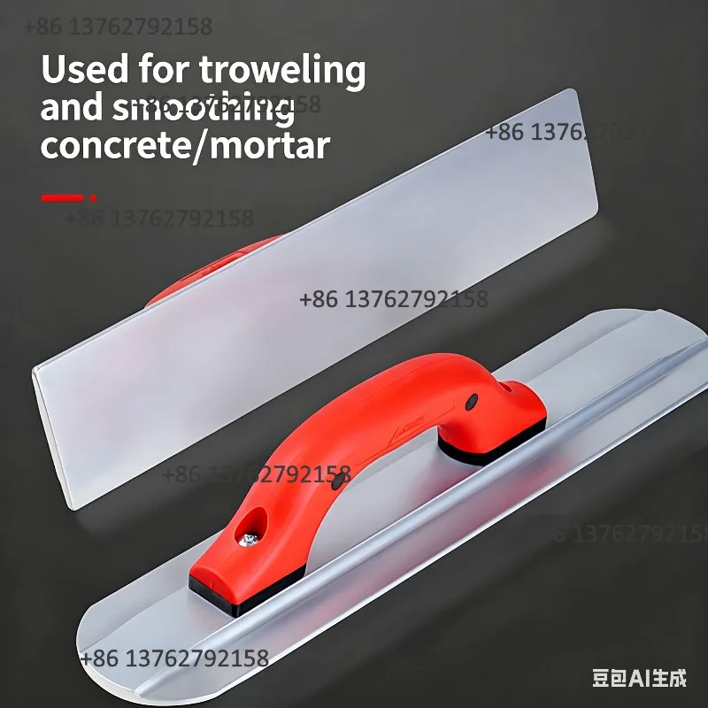 24 Inch Round End Magnesium Hand Float 610*79.4mm Concrete Finishing Jumbo Trowel For Plaster Dry Lining Construction Hand Tool