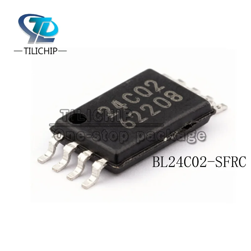 1PCS Brand new BL24C02-SFRC TSSOP8 packaged EEPROM with noise suppression, hardware write protection, original IC