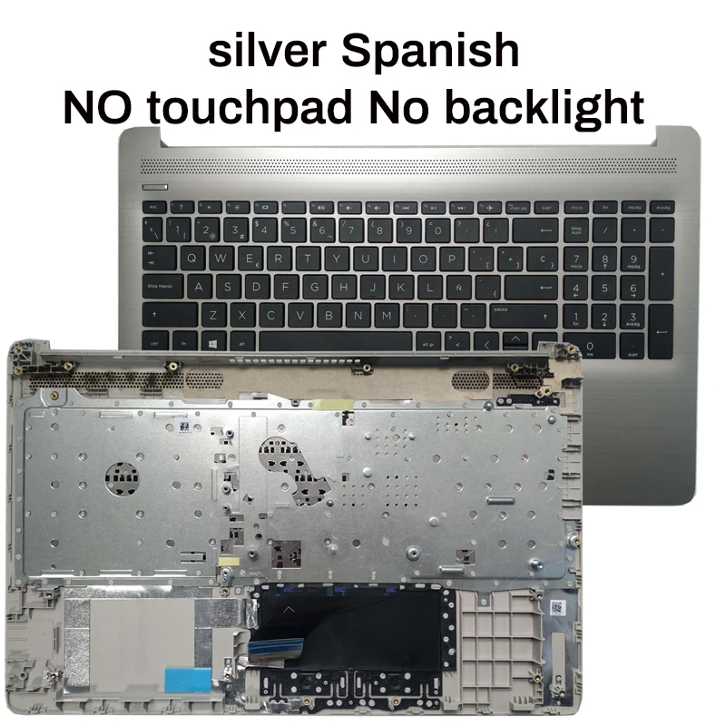 Imagem -05 - Teclado Portátil para hp 15-da 15-db 15t-da 15t-db 250 255 g7 Tpn-c135 Tpn-c136 Russo Eua Reino Unido Francês Espanhol e Latim Palmrest Upper