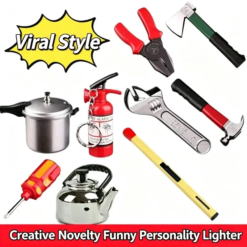 Creative Unique ButaneGas Influencer MiniGadget Lighters WithDesign Festival GiftsSmoking AccessoriesDecorative Ornament