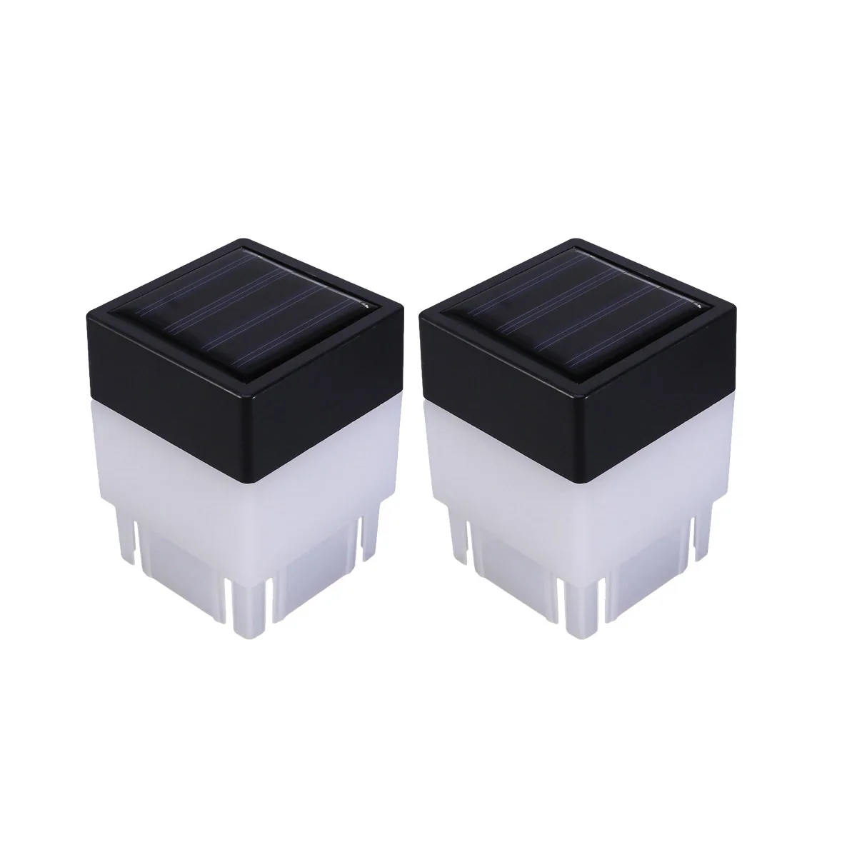 

2 pcs Solar Fence Light Premium Material High Brightness LED for Fence Corridor Garden Patio Courtyard Outdoor Solar Lighting