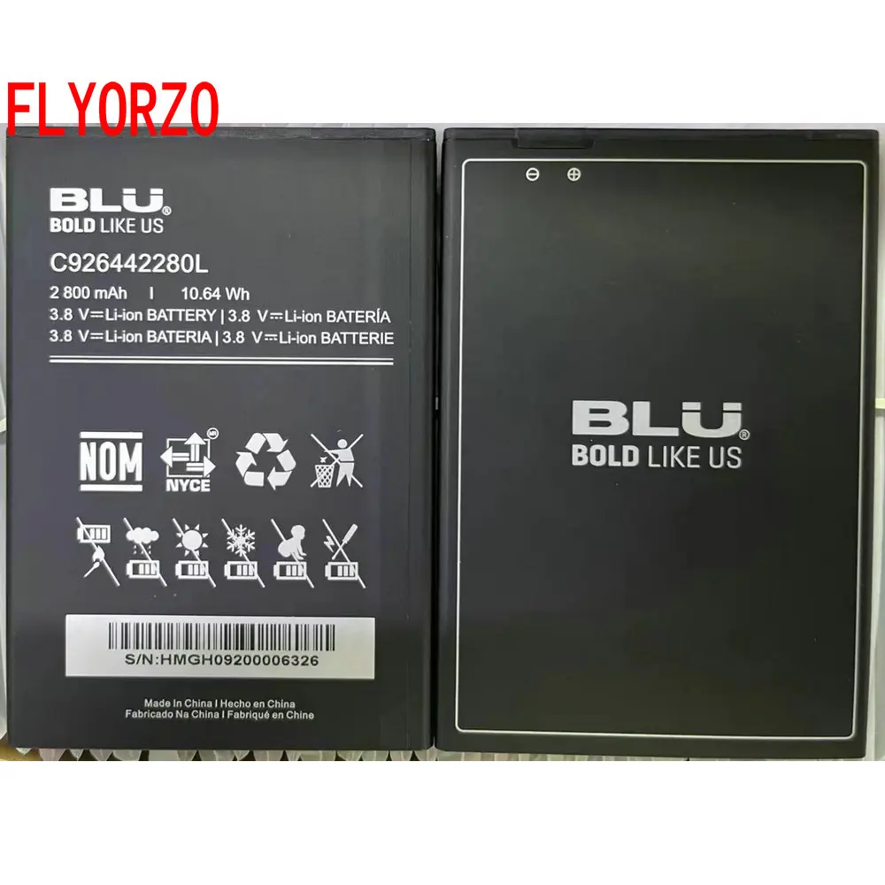 3.8V Brand New Original 2800mAh C926442280L Replacement Battery For BLU C6 2019 smartphone Li-ion bateria Li-polymer battery