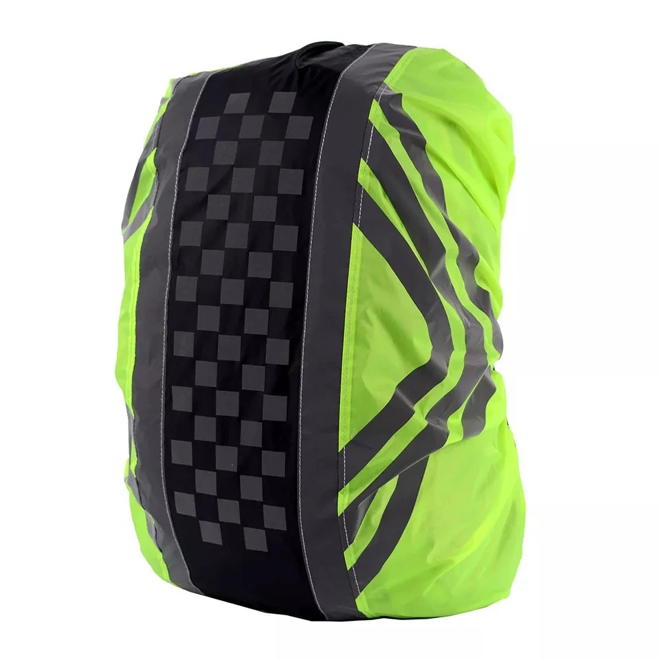 Mochila Reflexiva Capa, Saco De Esporte, Capa De Chuva, Dustproof, Impermeável, Impermeável, Equitação Ao Ar Livre, Novo, 20-55L