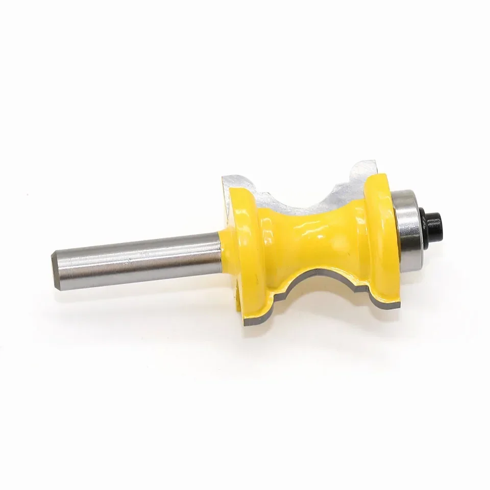 1PC 8MM Shank Milling Cutter Wood Carving Bullnose Bead Column Face Molding Router Bit For Woodworking Corner Rounding End Mills