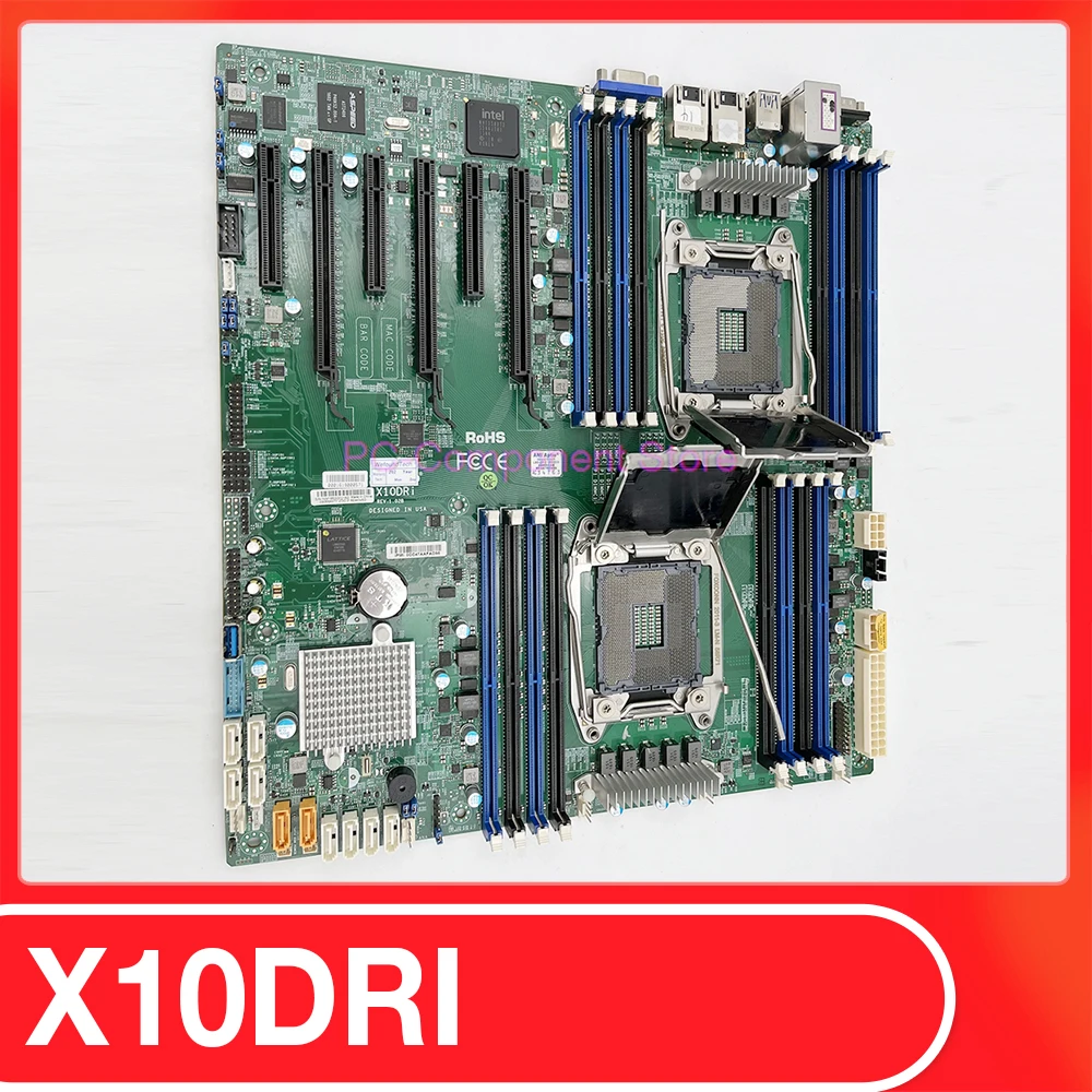 

For Supermicro PC Motherboard LGA2011 Support E5-2600 V4/V3 Family DDR4 Dual Port GbE LAN SATA3 (6Gbps) IPMI 2.0 X10DRi