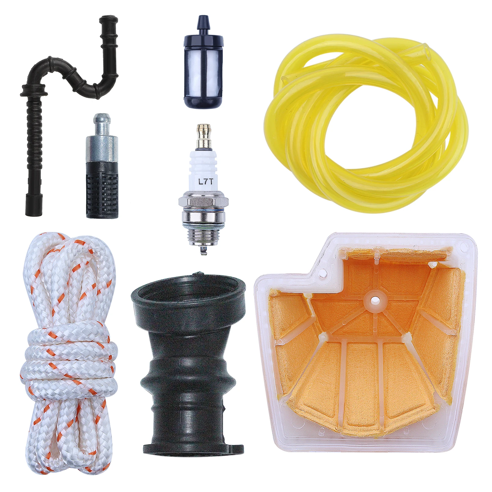 Imagem -03 - Kit de Linha de Filtro de Combustível de ar para Stihl Ms270 Ms270c Ms280 1133 120 1604 w Vela de Faísca Filtro de Óleo Tubo de Óleo Corda de Puxar Tubo de Entrada