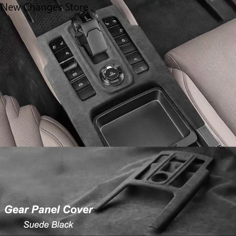 

For GMW HAVAL H9 2024 2025 Interior Suede Decorative Strips Gear Panel Protective Covers Car Styling Modified Accessories