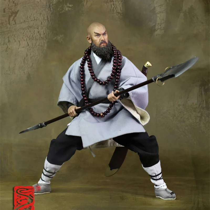 

Chinese Water Margin lu zhishen Shaolin Monk Cosplay Costume For Men Festival Carnival Party