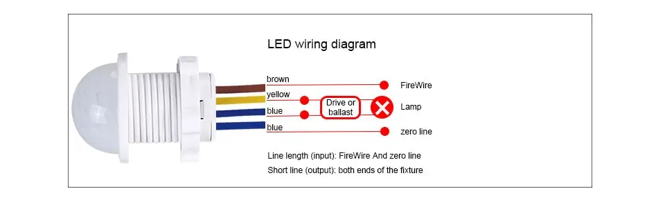 PIR-Bewegungsmelder Intelligenter Schalter für Innen- und Außenbereich Infrarot-Lichtsensor 110V 220V Zeitverzögerungsmodus Einstellbarer Beleuchtungsschalter – Detail 4