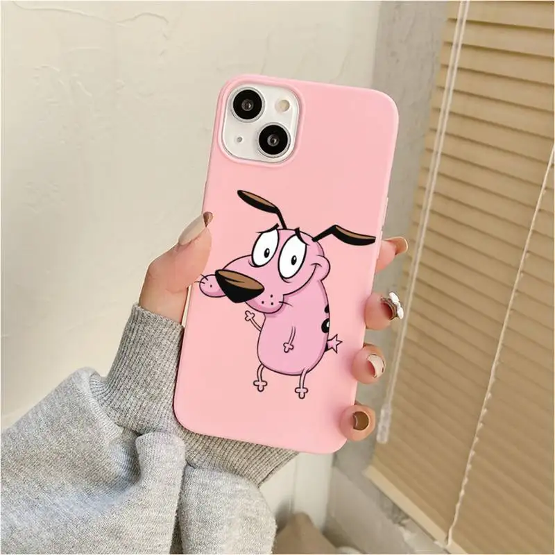 Dog C-Courage The C-Cowardly Phone Case For Iphone 7 8 Plus X Xr Xs 11 12 13 Se2020 Mini Mobile Iphones 14 Pro Max Case