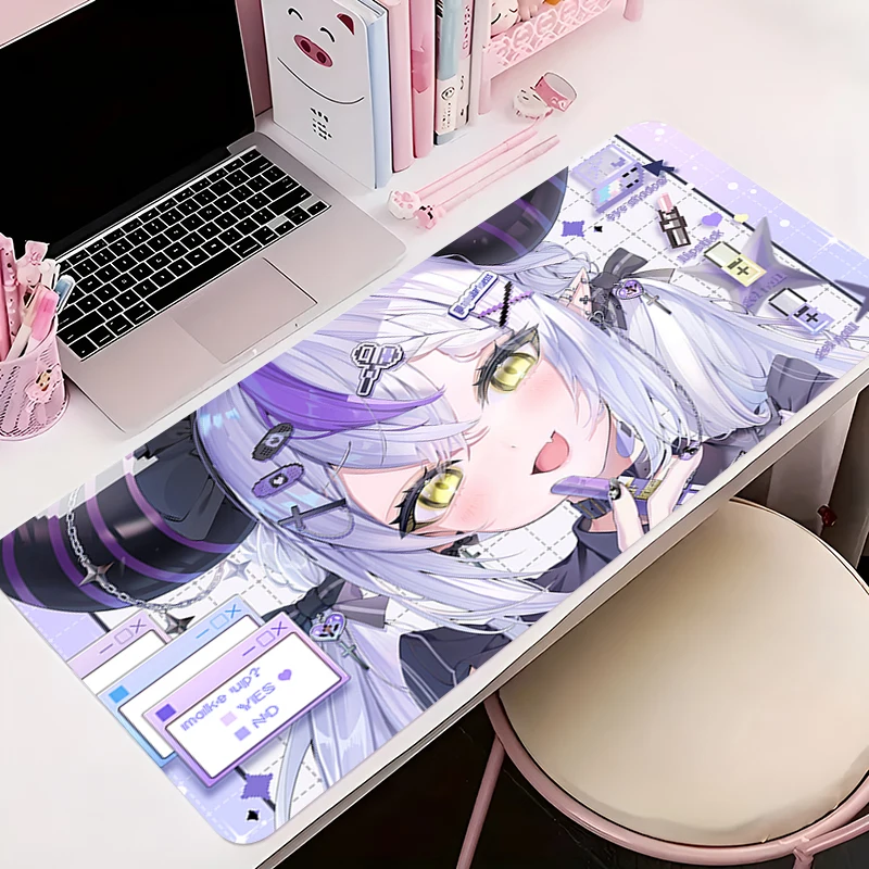แผ่นรองเมาส์ Anti-SLIP อะนิเมะโต๊ะ GAMING PC อุปกรณ์เสริมแท็บเล็ต Pad Mousepad ขนาดใหญ่ขยาย H-hololive พจนานุกรมความมืดแป้นพิมพ์