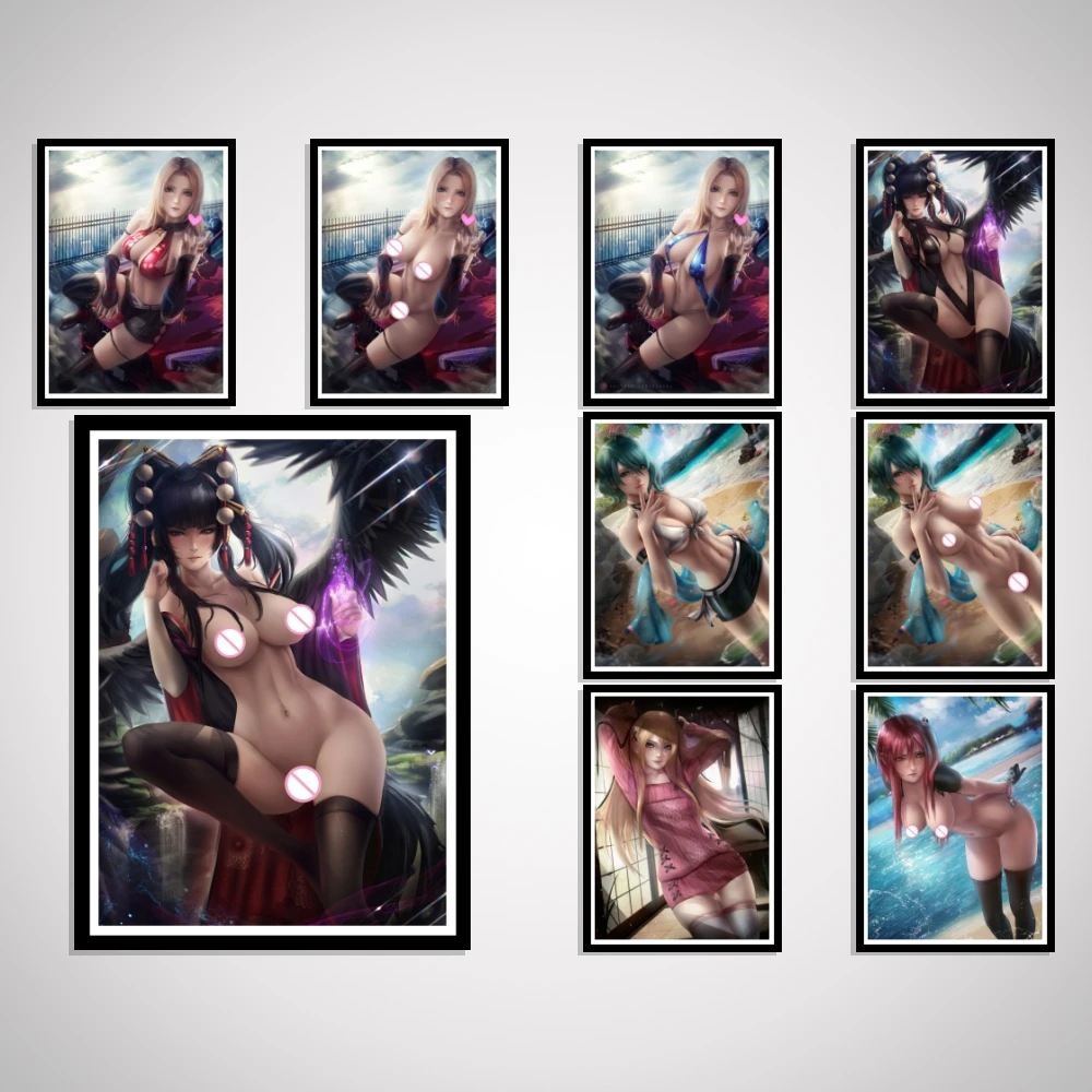 

Tamaki Cartoon Sexy Nude Girl Game Tina Ayane Art-Poster Decoration Wall Prints For Living Room Picture Home Custom Silk Decor