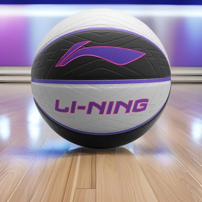 كرة السلة Li-Ning Thunderbolt LBQK202 - مقاس 7 مقاومة للاهتراء للتحكم في العرق من البولي يوريثان في الهواء الطلق وكرة محكمة داخلية