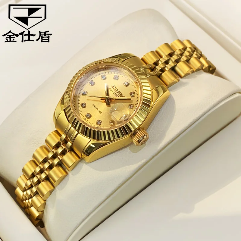 

JSDUN 8737 Женские часы Высокое качество Автоматические механические часы Лучший бизнес-календарь Водонепроницаемые часы Элитный бренд Женские часы