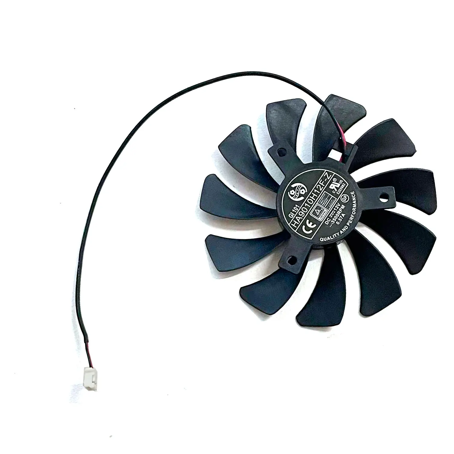 85mm HA9010H12F-Z DC 12V 0.57A 2Pin GTX1050 Ti Cooler Fan For MSI Geforce GTX 1050Ti 4G OC GTX 1050 2G Wentylator chłodzący kartę graficzną