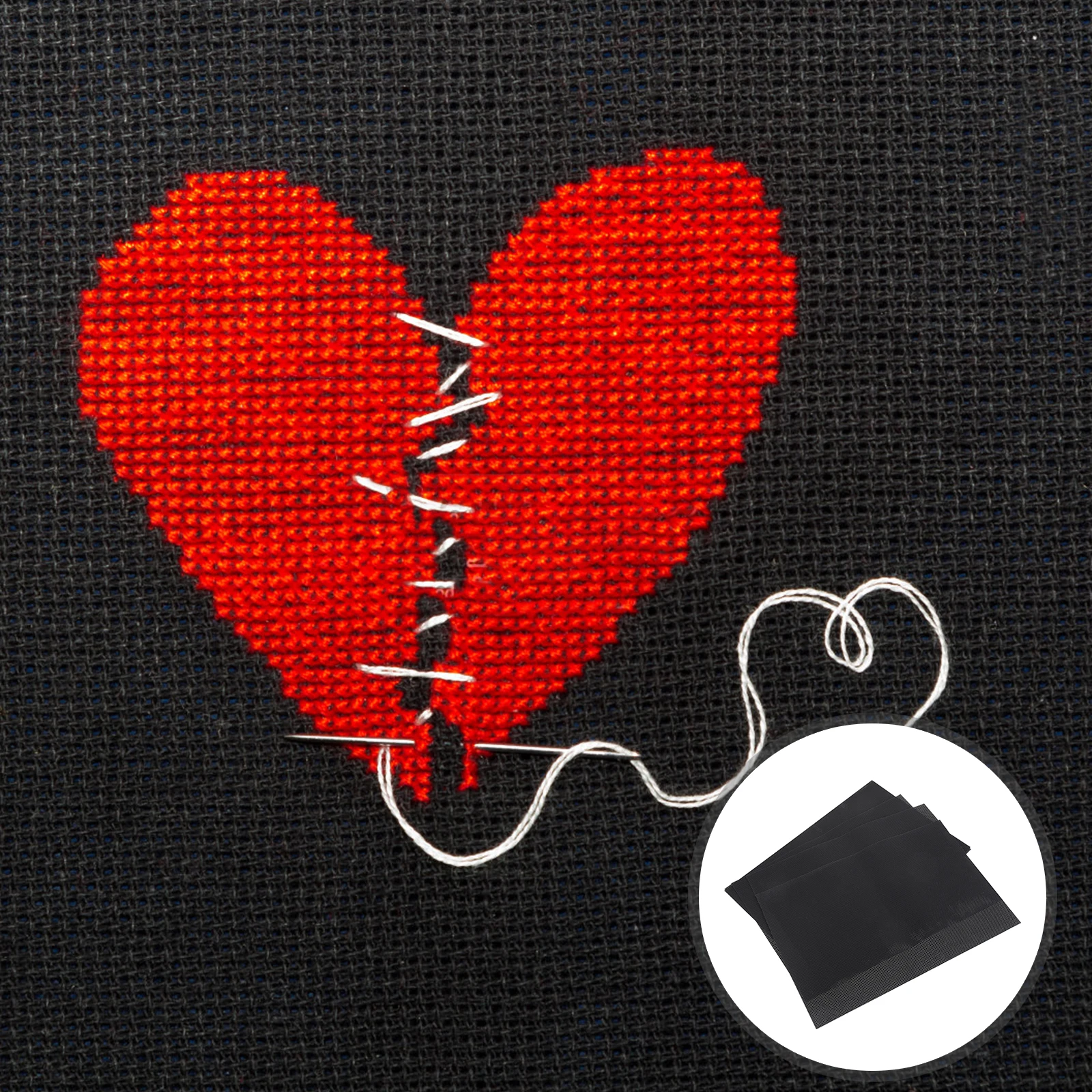 

6Pcs DIY Needlework Accessory Cotton Cloths Embroidery Crafts Fabrics Long Use Time Sewing Tools Handmade Embroidery Cloths