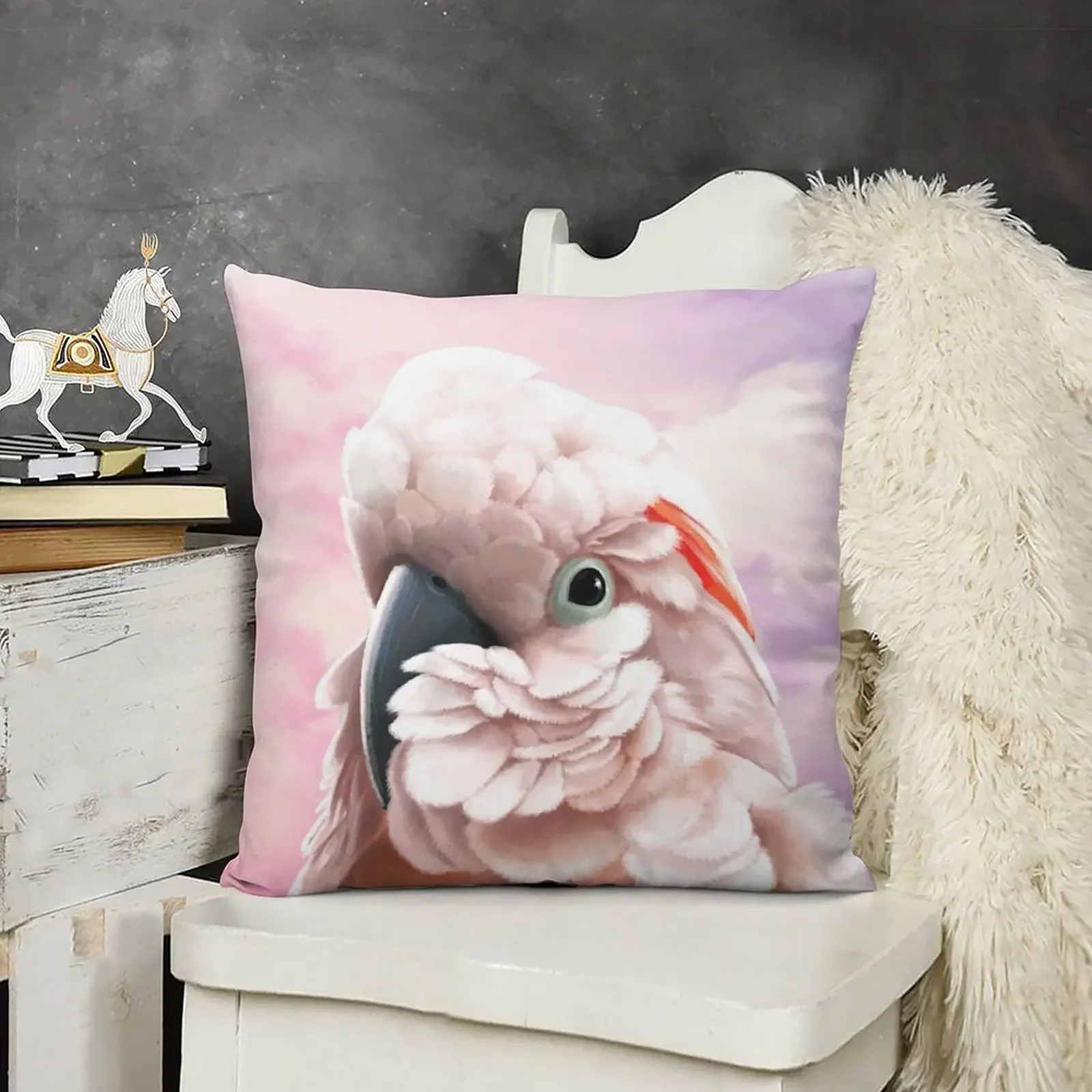 

Moluccan Cockatoo Throw Pillow pillow pillowcase christmas supplies Pillowcases Cushion Covers Sofa pillow