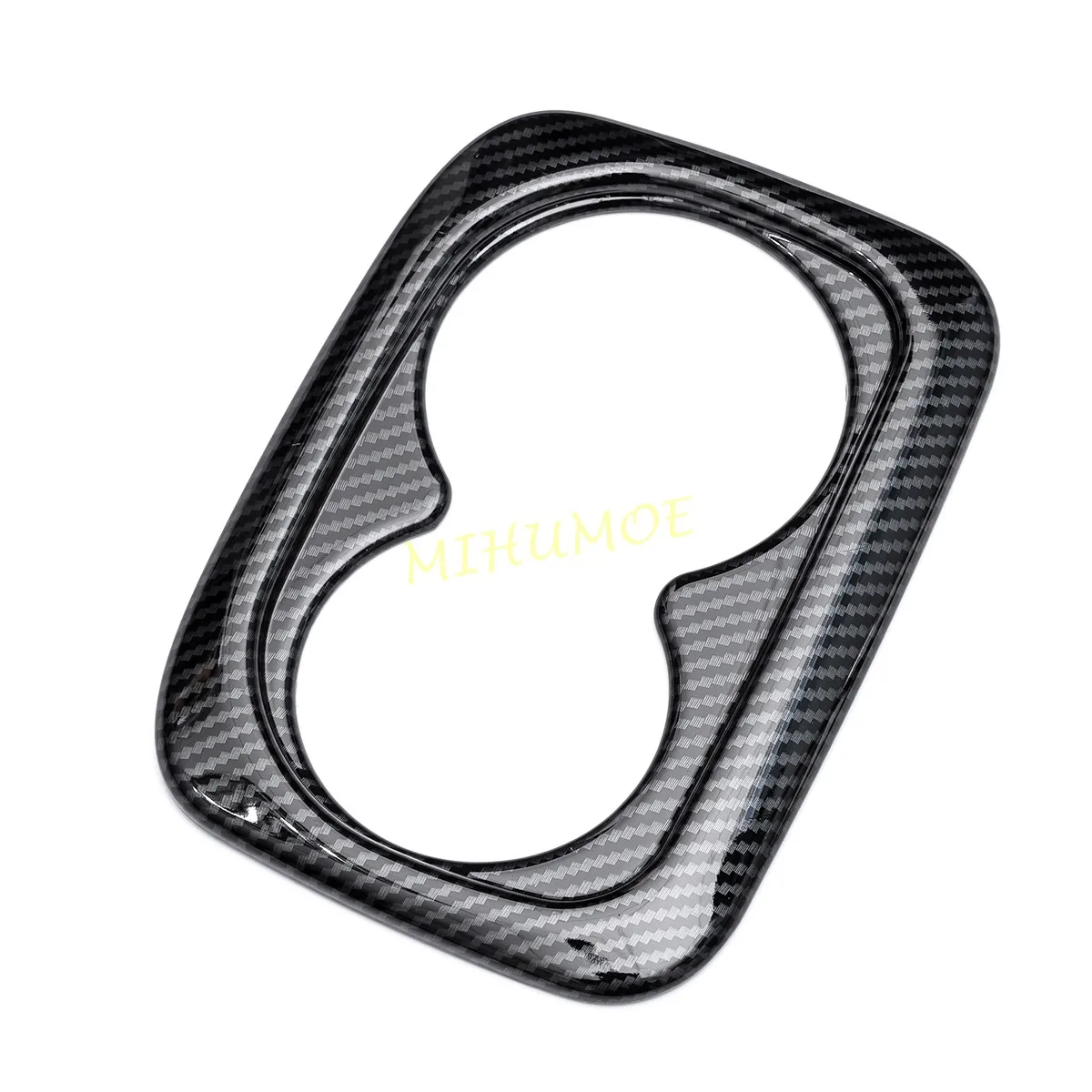 Carbon Fiber Rear Seat Cup Holder Cover Sticker For Honda Civic 11th 2022 2023 2024 2025 Car Styling Accessories