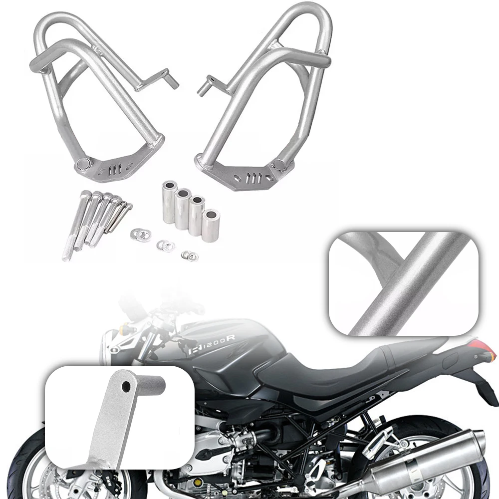 For BMW R 1200R 2007 2008 2009 2010 2012 2013 2014 Steel Motorcycle Front Engine Guard Highway Freeway Crash Bar Protector Bar