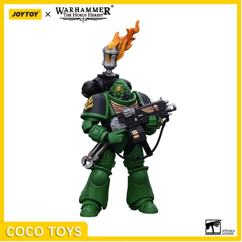 Joytoy-ウォーハンマーのアクションフィギュア,40K,1/18,サラマンダー,軍曹,軍服,アニメ,ギフト,おもちゃ,事前注文