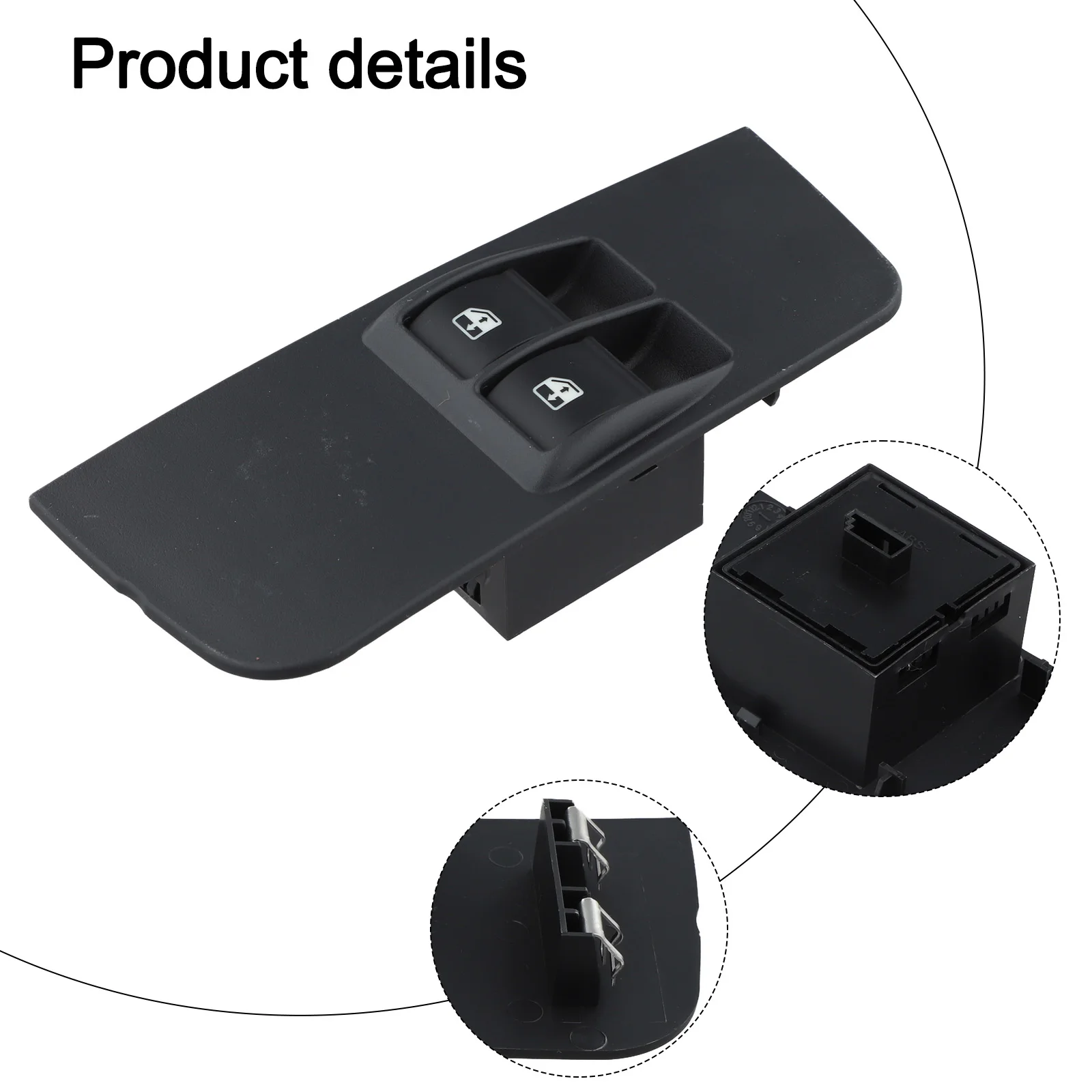 Переключатель подъема оконного стекла для транспортных средств FIAT, конструкция из АБС-пластика, простая замена, улучшенные функции управления и безопасности