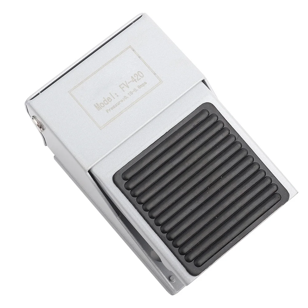 Foot Pedal Valve Alloy G1/4 Steel Two Position Four Way Pneumatic Accessories FV-420