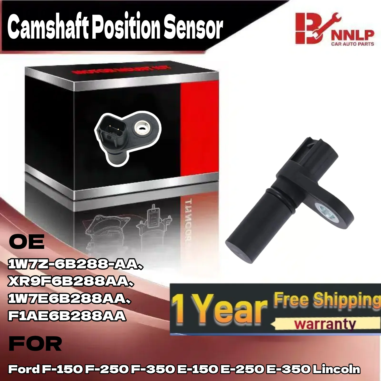 2x カムシャフトポジションセンサー フォード F-150 F-250 F-350 E-150 E-250 E-350 リンカーン 1W7Z-6B288-AA、1W7E6B288AA、F1AE6B288AA用