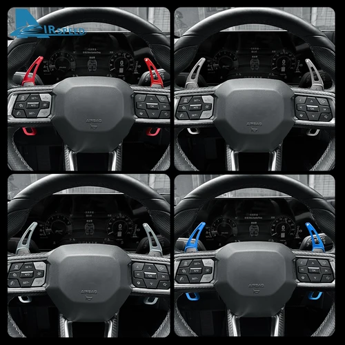 Imagen 2 del producto Para Ford Mustang GT Dark Horse EcoBoost 2024 2025 2026 paleta de cambio de volante de coche paletas de engranaje extensión DSG aleación de aluminio