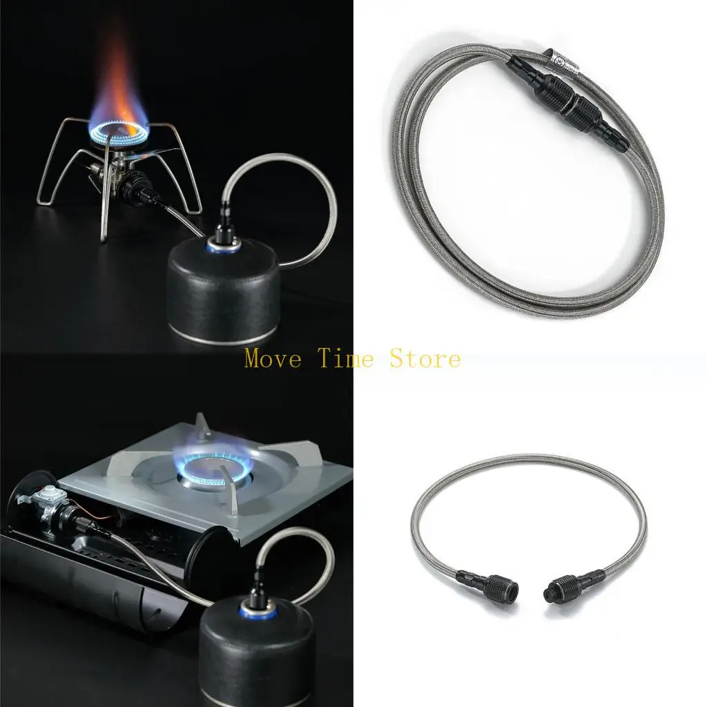 92ME Camping Flat Tanks Gas Pipe Adapter Hose Universal Extension Hose Durable