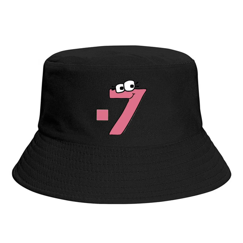 Alphabet-Lore-Number-7-thumb UnisexPersonality Bucket Hats Fishermen Caps Outdoor Casual Cap Sunscreen Hat