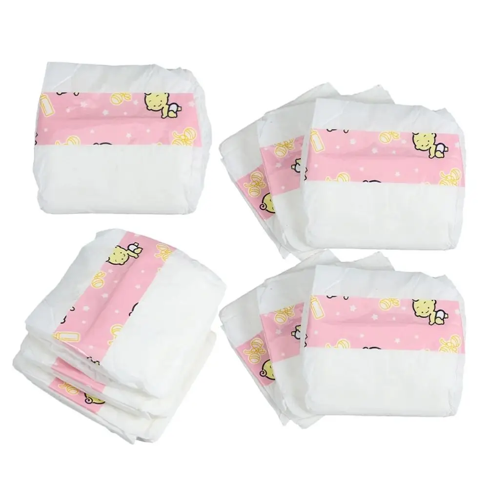 10 pezzi mini pannolini casa da gioco pannolini bambole rinate decorare finta accessori per bambini casa delle bambole pannolini per bambini pannolini in miniatura