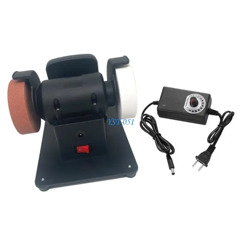

E15A Household Electric Double Wheel Sharpener Polishing Rust Removal Tool Grinder Machine Polisher Cutter Sharpening