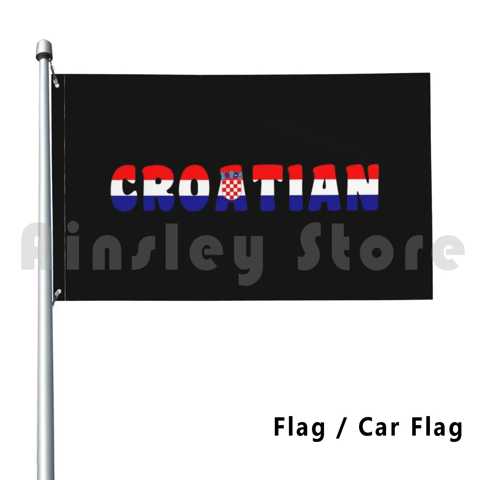 Croatian Flag Car Flag Funny Croatia Croatian Hrvatska Hrvatska Zastava Croatia Flag Croatian Flag