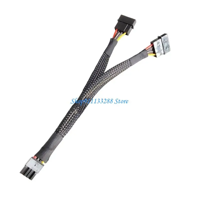 G88D 8Pin Male To Double 4Pin Female Video Card Power Cord 8Pin To Double 4Pin Graphics Card Power Cable for TS540 TD340 Servers