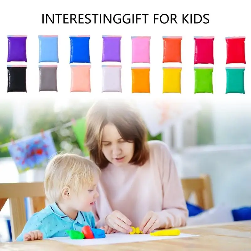 مجموعة مكونة من 4 قطع من طين التشكيل الآمن ذو الألوان الزاهية للأطفال والحرف الفنية 100 جرام لكل مشروع حرفي تعليمي أساسي A2UB #1