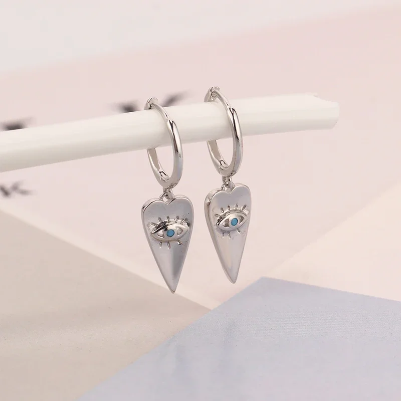Lucky Eye Leafs Pendant Drop Earring for Women Charm  Piercing Jewelry Pendientes Mujer 2025 Accessories