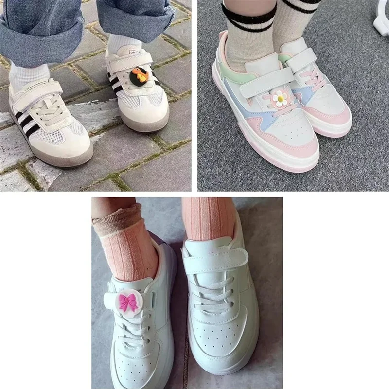 B04B-For Airtag Holder Case For Kids Shoelaces & Straps Silicone GPS Tracker Accessories For Toddler Child's Shoes Shoestring