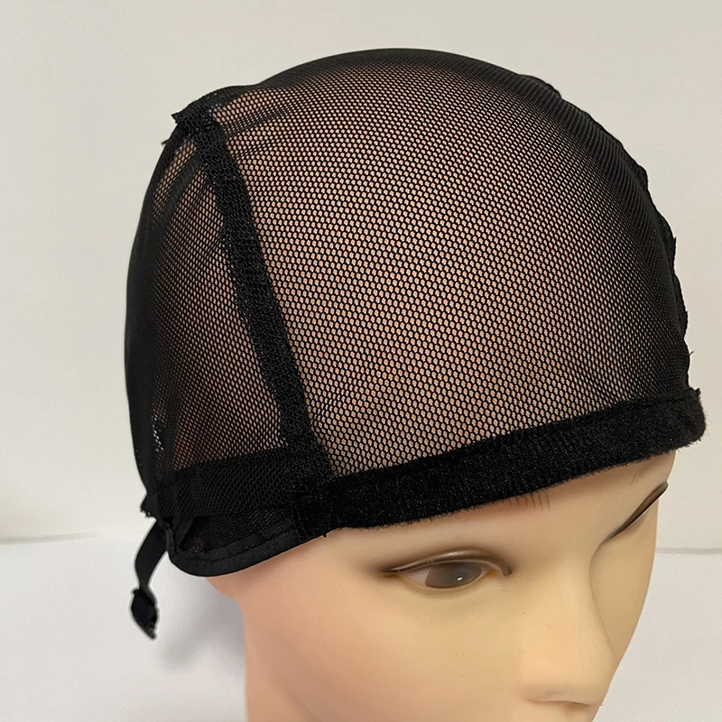 

Wig Cap For Making Wigs 56cm With Adjustable Straps Stretch Weaving Black Women's Hair Nets Hat Wig Making Accessories Tool