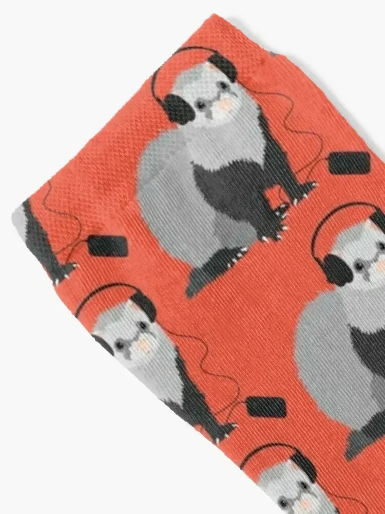 مضحك الموسيقية النمس الجوارب كروسفيت الكرتون الحرارية رجل الشتاء هدايا مضحكة الجوارب الرجال النساء