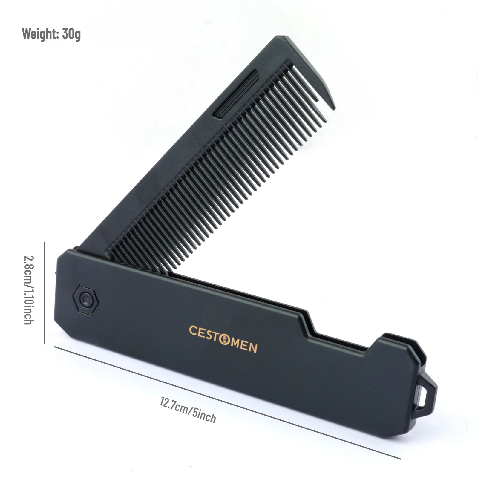 Nieuwe 1/2/3 in 1 Pocket Opvouwbare Kammen Plastic Grove Olie Hoofd Kam Baard Kammen Kapper tondeuse Kam Salon Haar Styling Tools - afbeelding 1