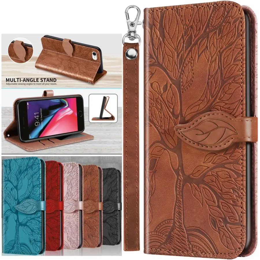 

Tree Pattern Cute Holster For Samsung Galaxy S8 S9 S10 Plus S10E S20 Fe Note 20 Ultra A20E A21S A51 A71 Man Lady Back Cover D23G